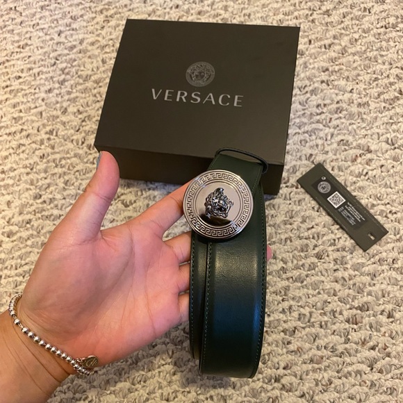 Versace MEDUSA LEATHER BELT